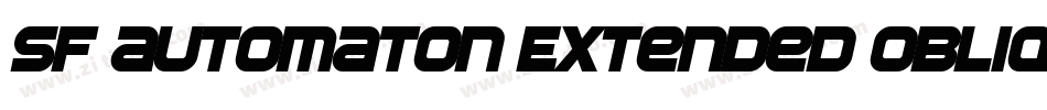 SF Automaton Extended Oblique字体转换